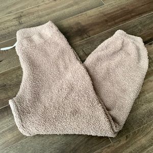 Aritzia Babaton Retreat Jogger Beige Fluffy Sweats